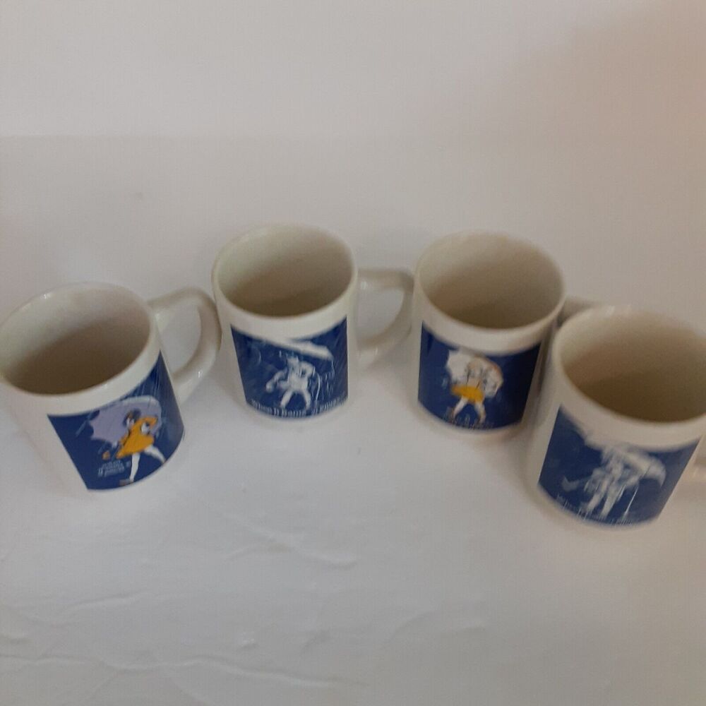 Vintage Morton Salt Commemorative Mugs When it Rains it Pours...